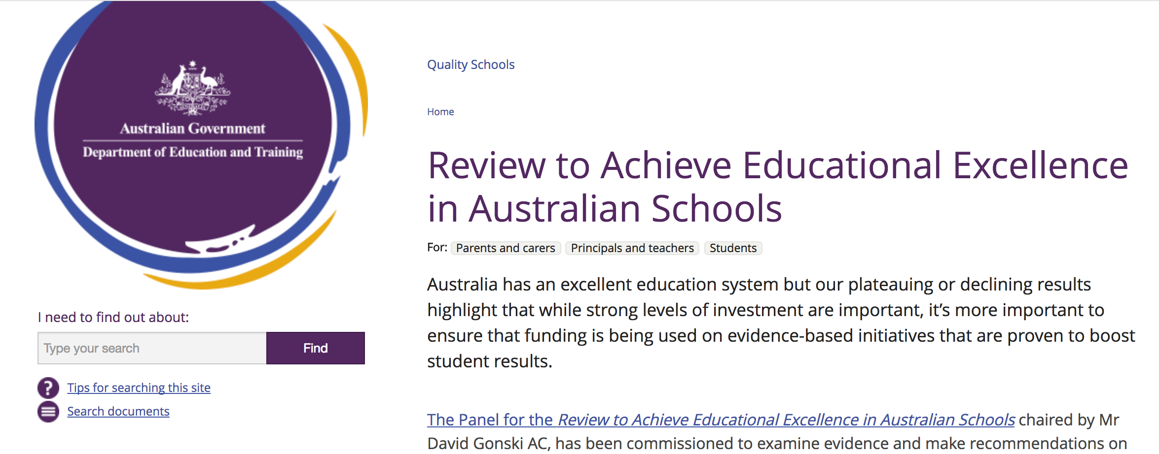 education system's blind spot'